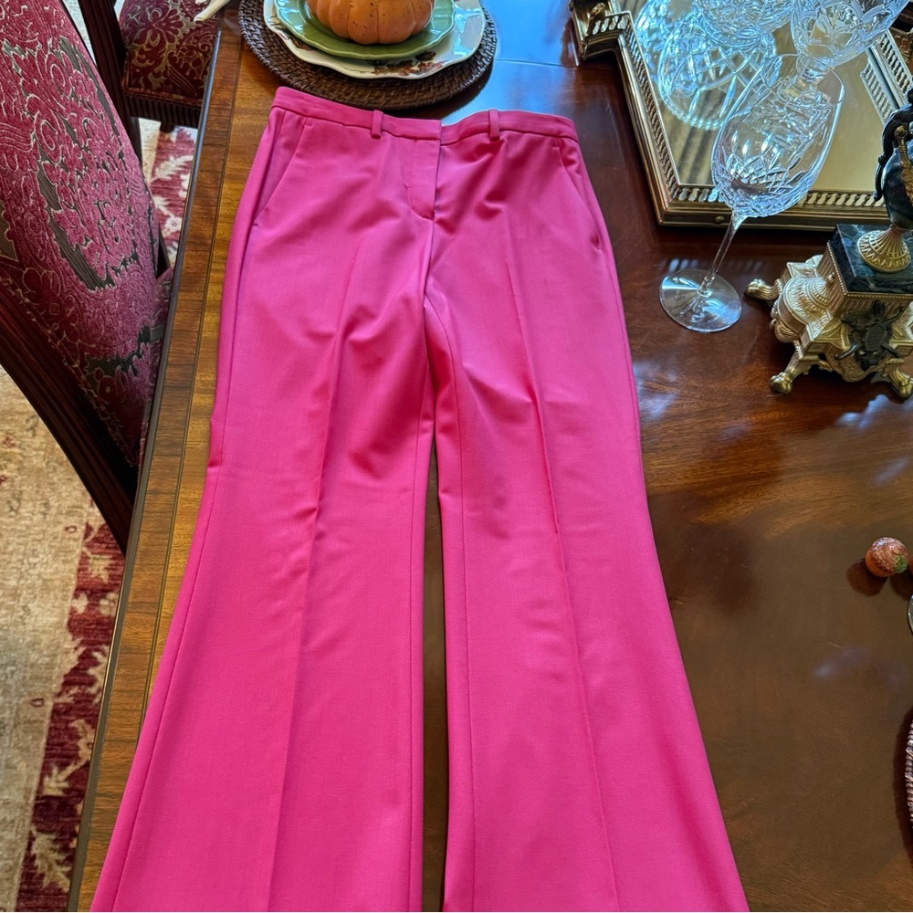 Theory DEMITRIA 4 Size 0 watermelon pink 
Traceable Wool pant NWT